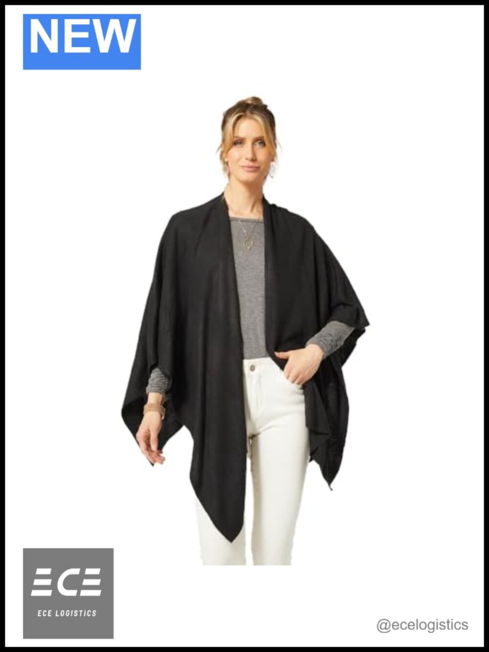 Lightweight Pashmina Shawl Wrap for Women 48" x 25.5" Sizes 0-14